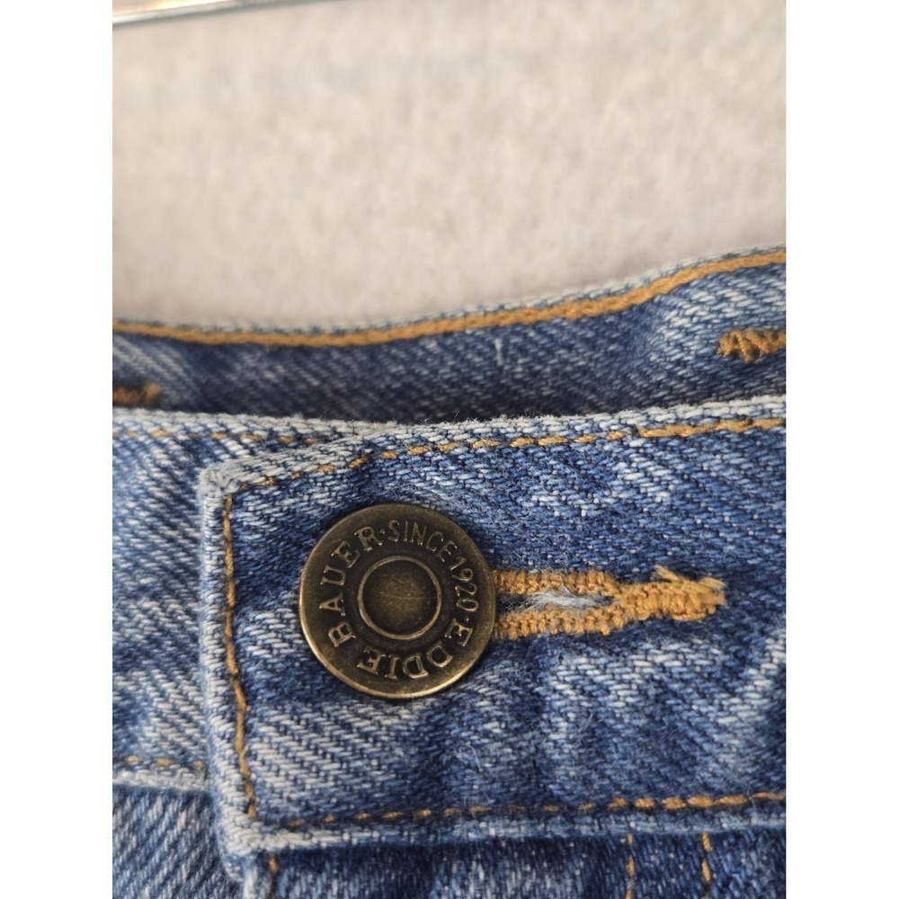 Eddie Bauer Womens Jeans Size 14 Tall High Rise Tapered Blue - Picture 6 of 11